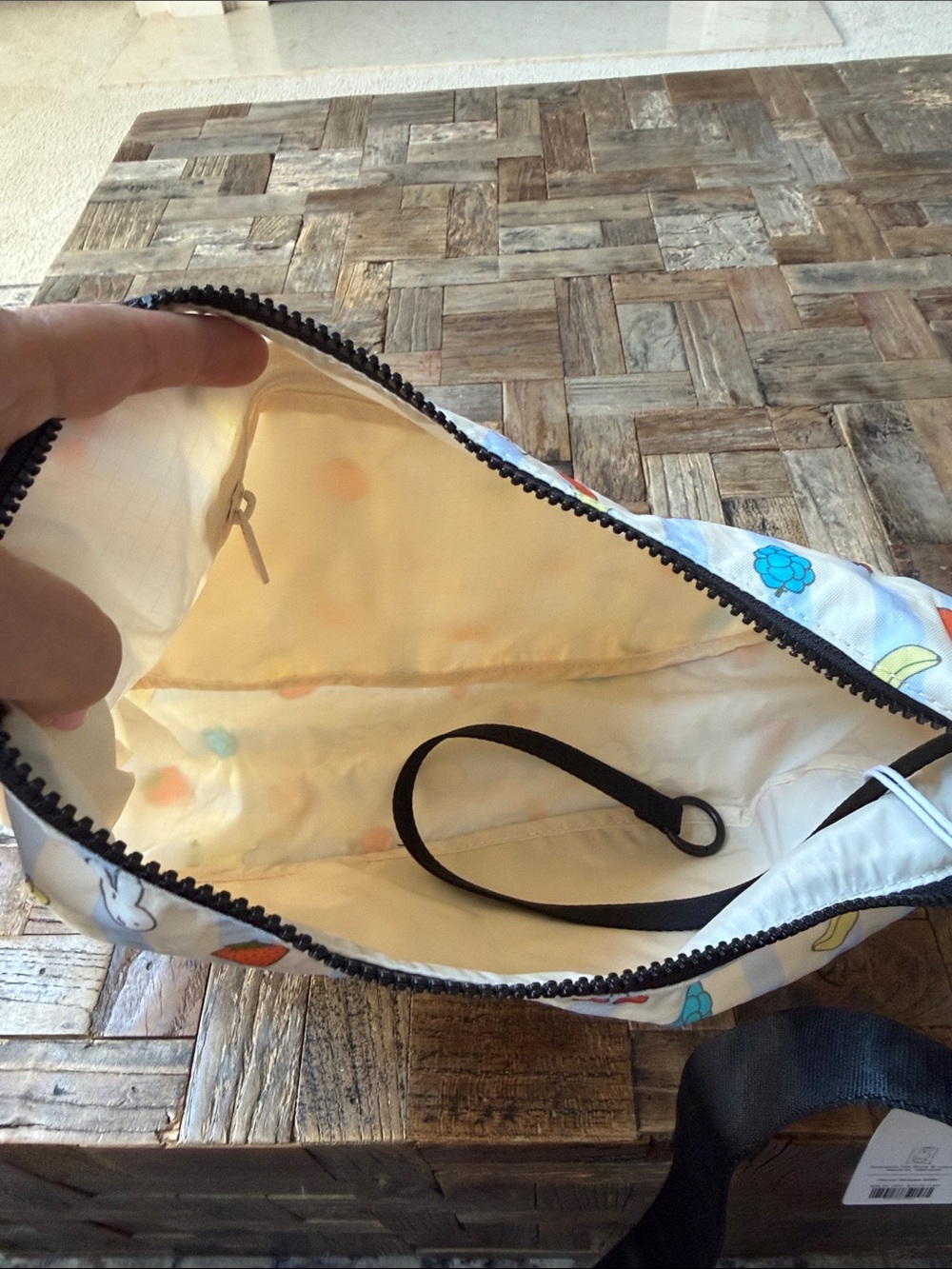 Baggu x Miffy Cream Fruit Print Crossbody Bag - Picture 6 of 7